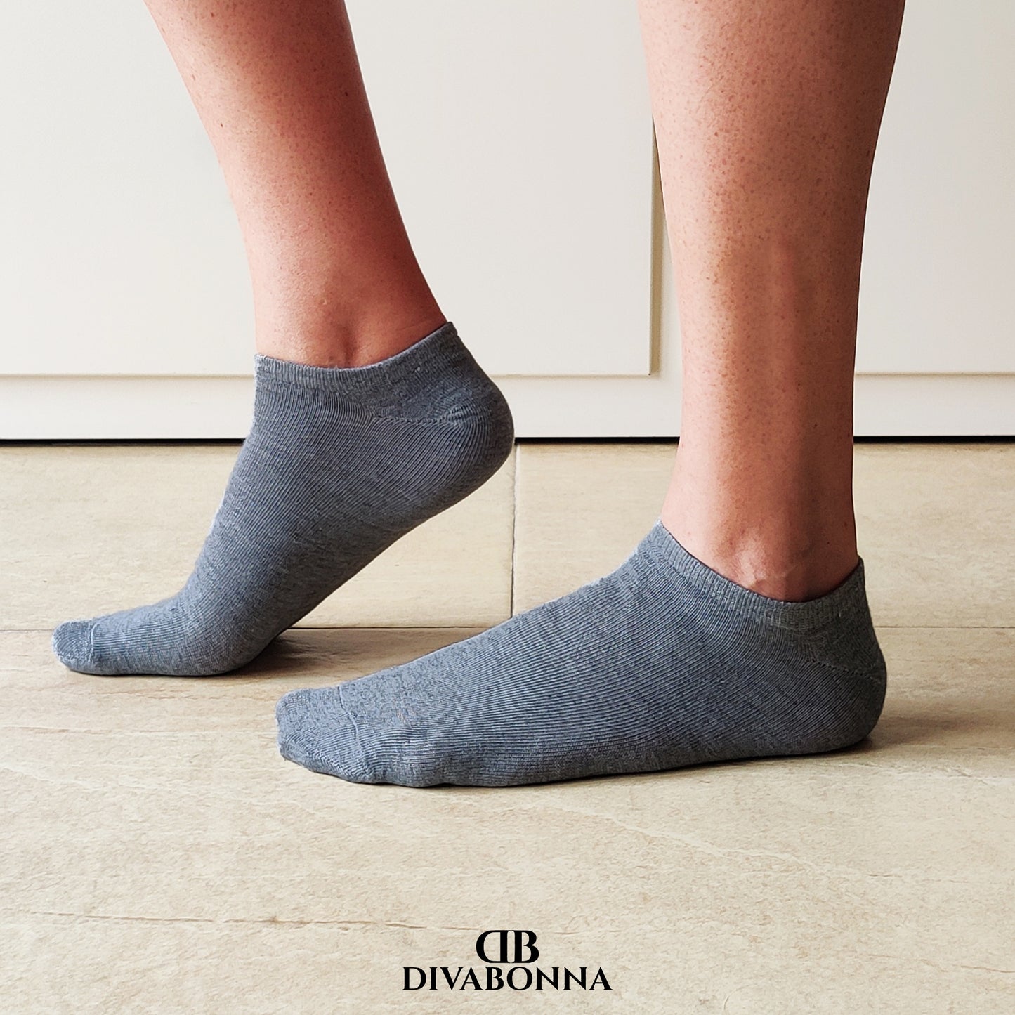 DIVABONNA Pack 12 Pares Calcetines Tobilleros Hombre Mujer