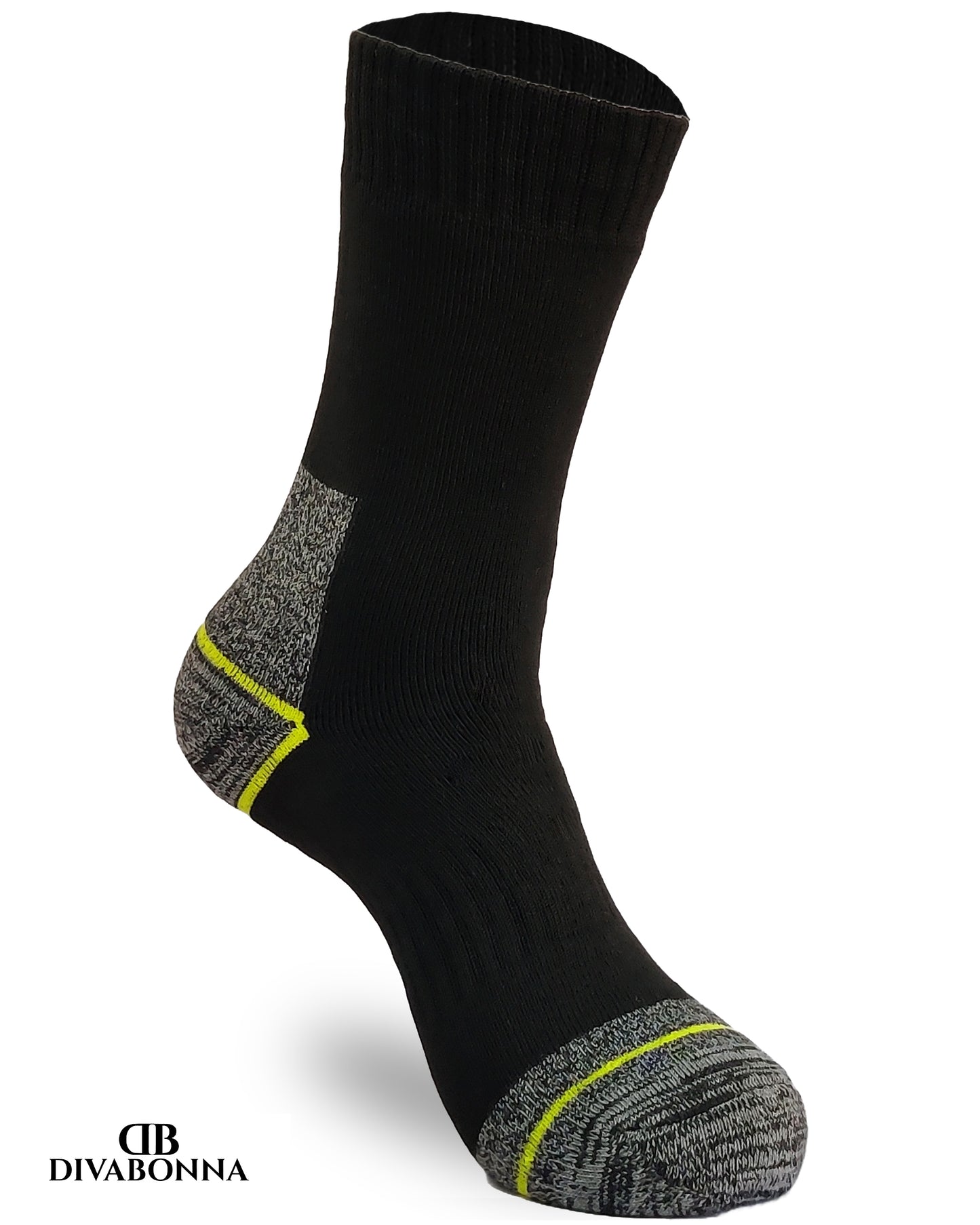 DIVABONNA 6 Pares Calcetines Trabajo Hombre – Calcetines Térmicos Hombre Algodón Reforzados