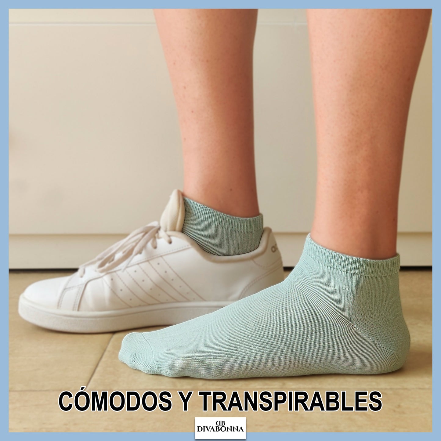 DIVABONNA 12 Pares Calcetines Tobilleros Mujer – Calcetines Cortos Mujer (Modelo: Pastel)