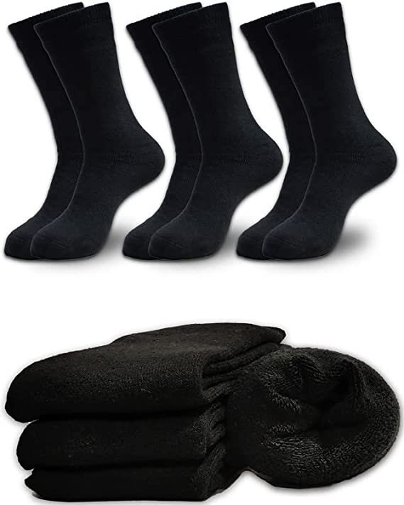 DIVABONNA 6 Pares Calcetines Lana Térmicos para Mujer y Hombre - Rizo Interior