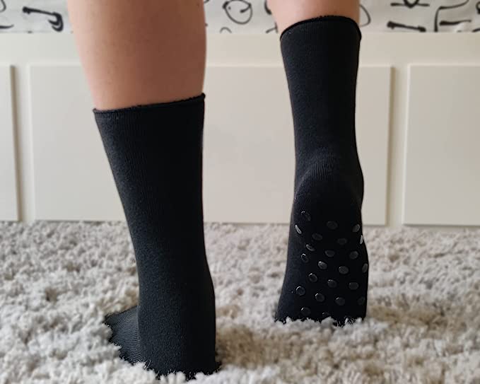 DIVABONNA 3 Pares Calcetines Térmicos Hombre y Mujer Antideslizantes -Sin Puño - Rizo Completo