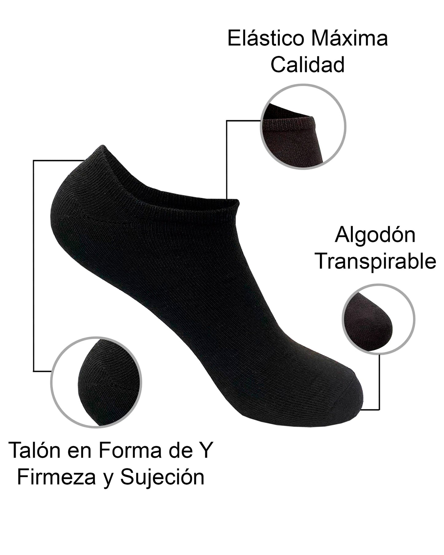 DIVABONNA Pack 12 Pares Calcetines Tobilleros Hombre Mujer